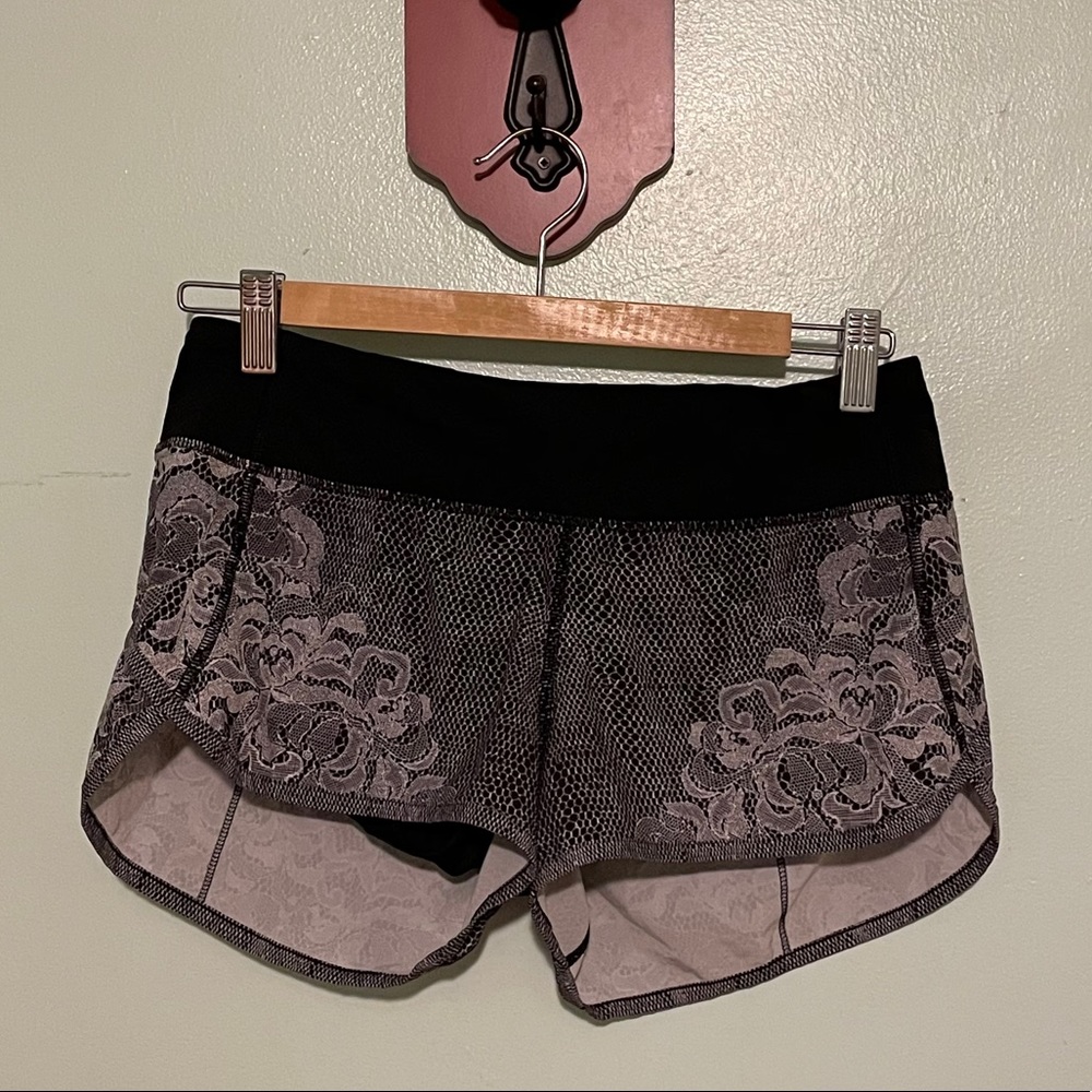 Lululemon Floral Running Shorts!